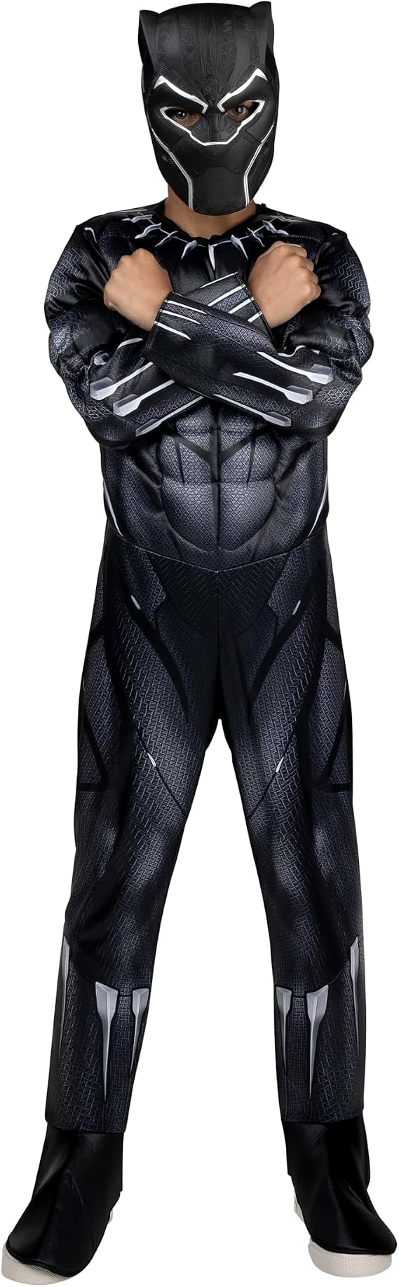 MARVEL Boys Deluxe Black Panther Costume, Kids Superhero Halloween Costume, Child - Officially Licensed