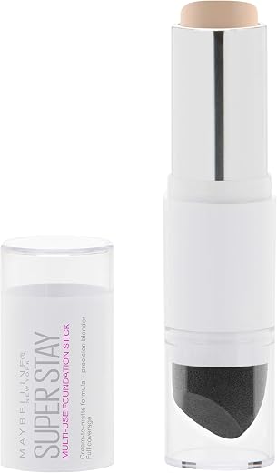 Maybelline Super Stay Foundation Stick For Normal to Oily Skin, Natural Ivory, 0.25 oz.