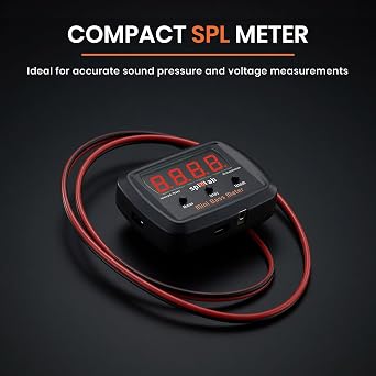 The Orignal SPL-LAB Mini Bass Meter Version 2 | Compact and Standalone Subwoofer Sound Pressure Meter with Voltage Measurement Capability | 10Hz-120Hz Frequency Range Car Audio Bass Testing Tool