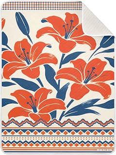 Orange tiger-themed infant blanket