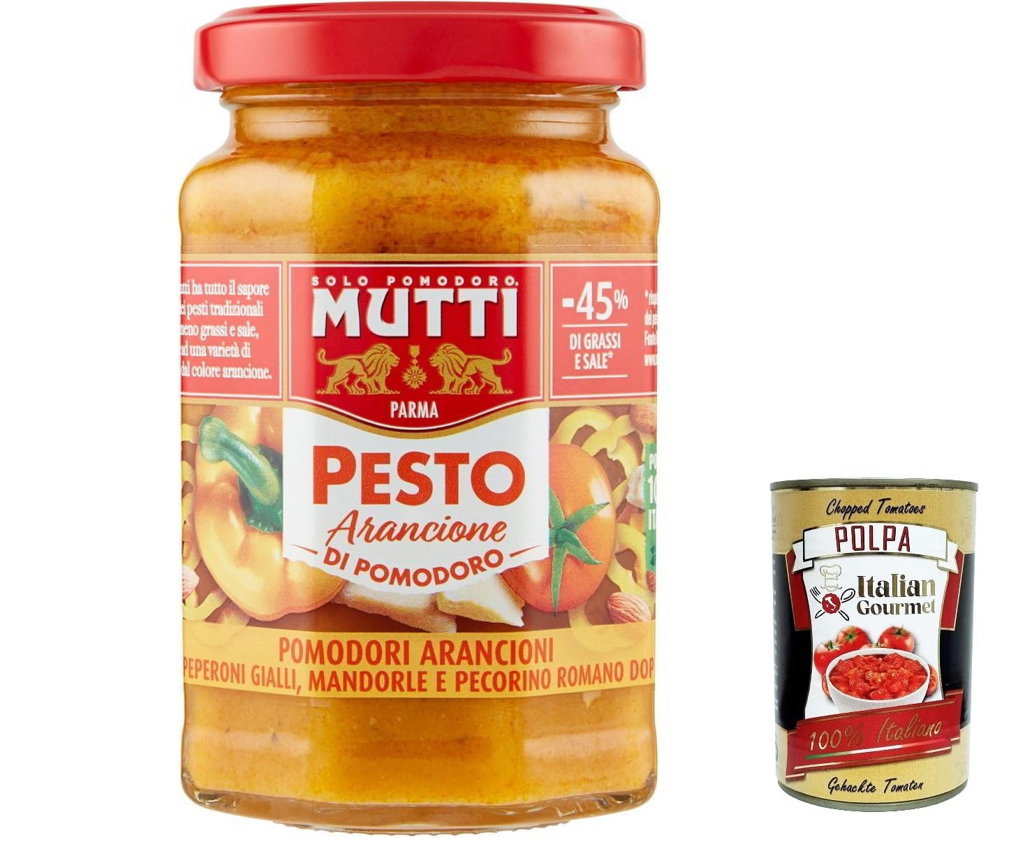 Italian Gourmet Pesto arancione di pomodoro mit Mandeln Pecorino 12 x 190g