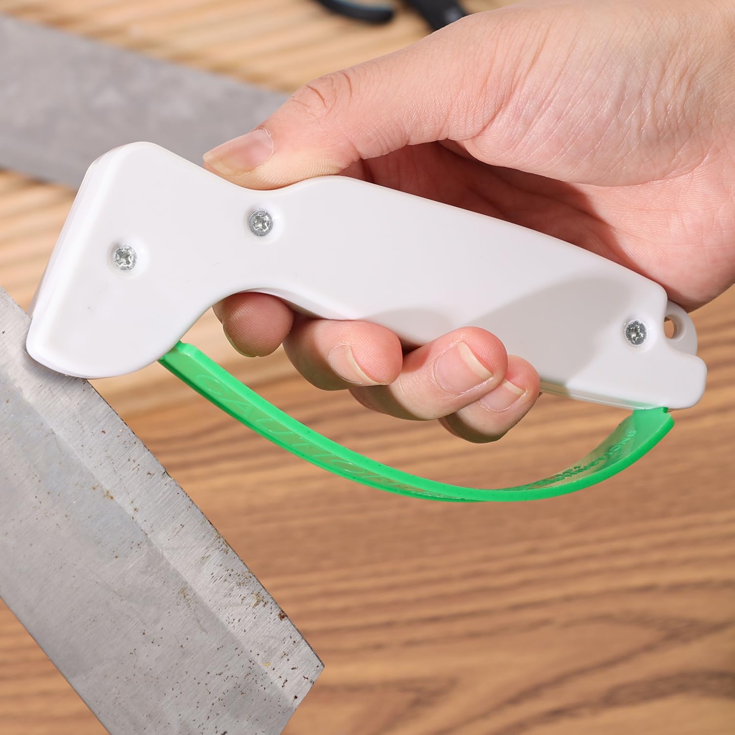 Knife Sharpener Household Sharpener Pocket Knife And Garden Poop Tools Sharp Knives Plastic Hand Held 14 5x6 5cm