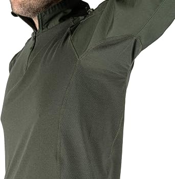 LA Police Gear LAPG Men's Combat Shirt, Long Sleeve Combat Shirt for Men, Comfortable & Lightweight Uniform Shirt