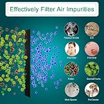 Cut to Fit Activated Carbon Filter Sheet, 48x16'' Charcoal Air Vent Filters Pad Carbon Pre Filter Black Range Hood AC Replacement Fabric Filters for Air Conditioner Diffusers