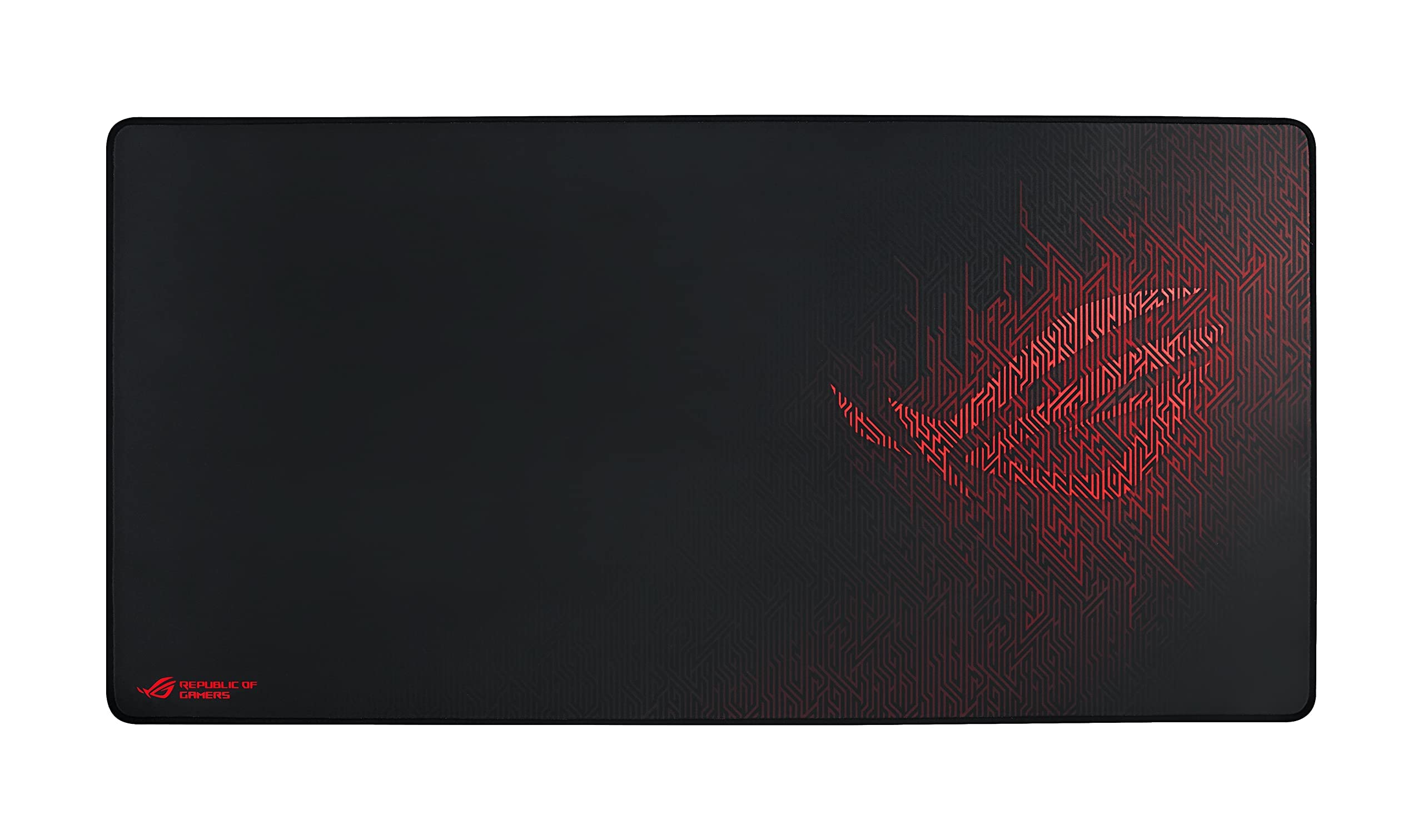 Azonee Sheath Extended Soft Cloth Gaming Mouse Pad With Smooth Gliding Surface And Non-Slip Base - Black/R