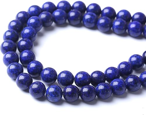 Miniatura 64 de Cuentas redondas sueltas de obsidiana negra de 0.236 pulgadas, cuentas de gemas naturales, cuentas de piedra energética de cristal para hacer joyas