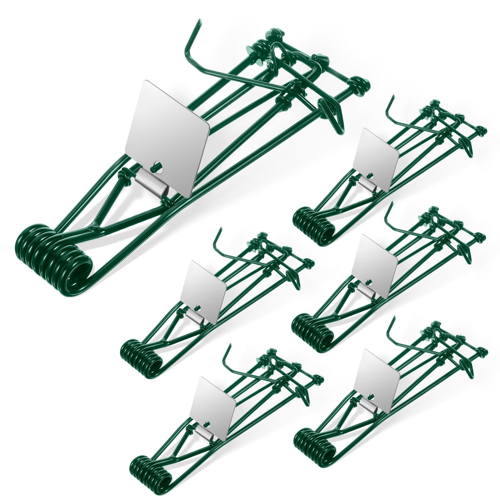 Photo 1 of Mole Gopher Trap Outdoor Metal Tactical Rat Vole Traps, Outdoor Reusable Gopher Killer Keep Moles Out of Yard Lawn Garden, Pack of 6, Green