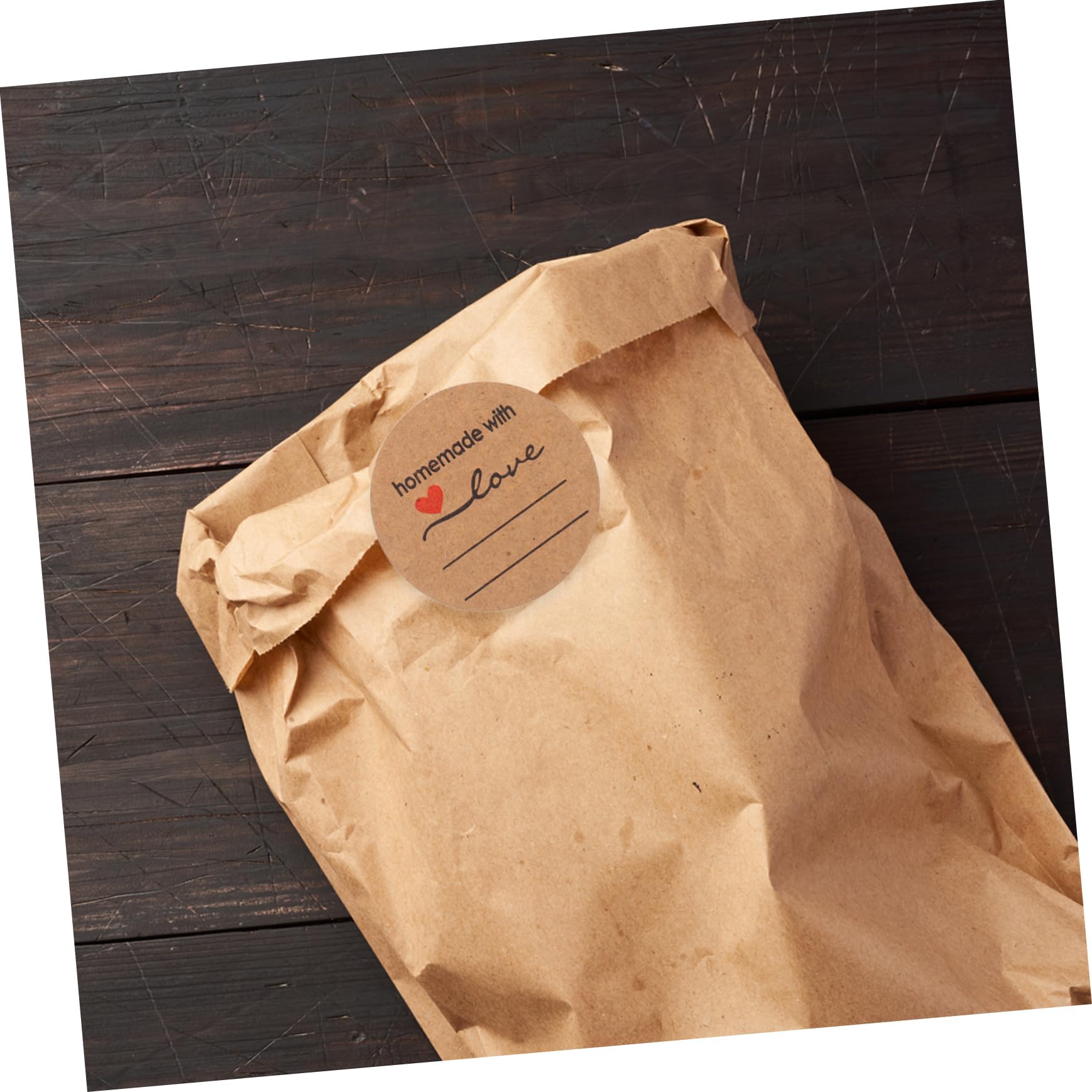 Hemobllo 3pezzi Eleganti Etichette Adesive Circolari in Kraft per Chiusura Buste Barattoli di Bottiglie di Olio Essenziale Contenitori per Alimenti Scatole Regalo Decorazioni