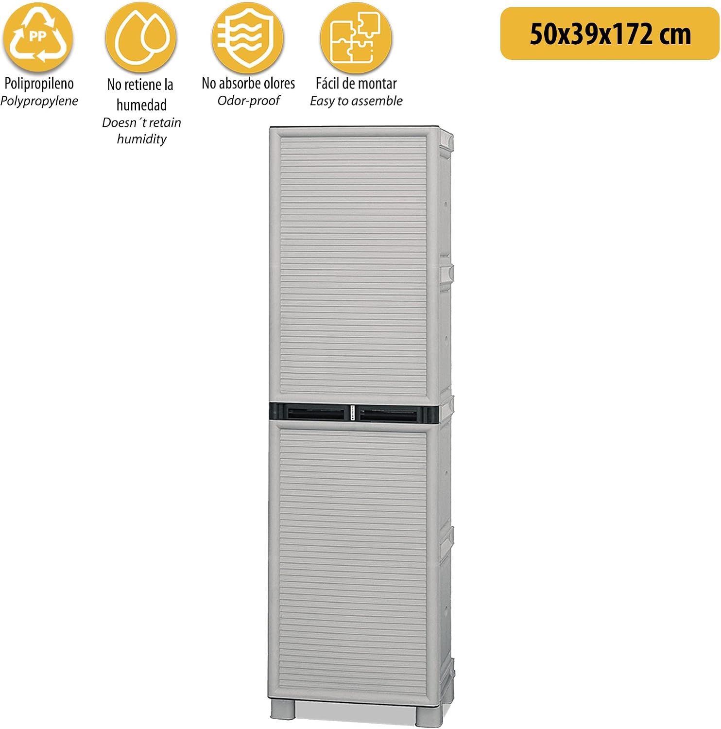 ArtPlast C50/172AP Armoire à balais Gris 50 x 39 x 172 cm — vue 5
