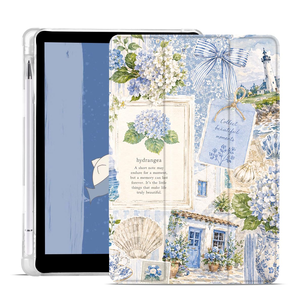 Blue Hydrangea - Funda para iPad Air de 33 cm M4/M3/M2