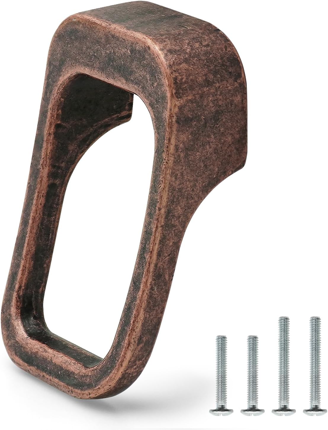 10 Pack Antique Copper Cabinet Pulls 5 Inch/128mm Hole Center Solid Zinc Alloy Vintage Handles for Drawers Dressers Retro Red Bronze Kitchen Cupboard Bathroom Furniture Hardware