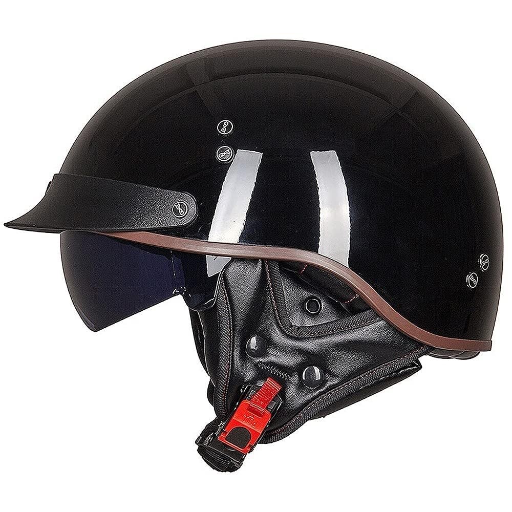 Casque moto jet avec visière pour rouler en scooter en ville ou s'évader en chopper