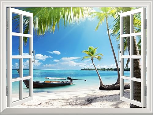 Miniatura 9 de wall26 Adhesivo de pared extraíblemural de pared  Parque en otoño, decoración de pared creativa de ventana  24 x 32 pulgadas