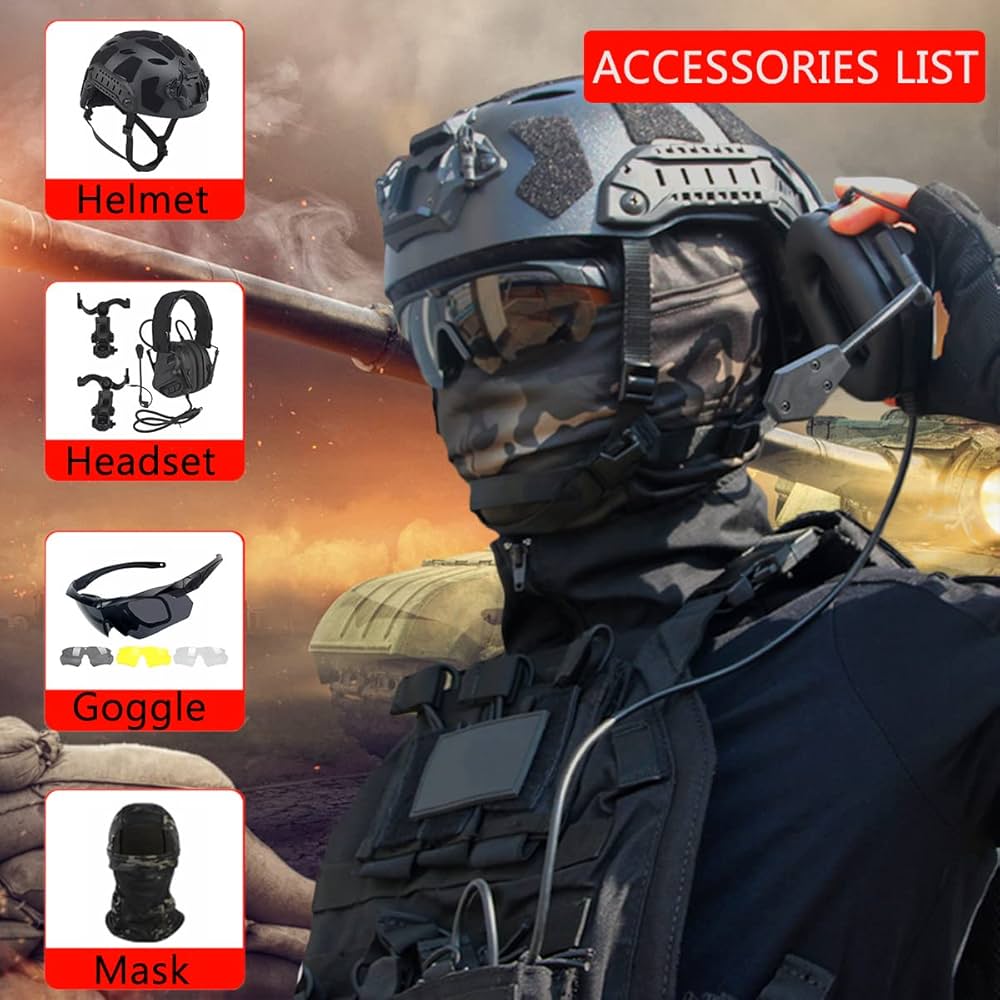 Amazon.co.jp: ANSNOW Fast Sf フルプロテクション タクティカル