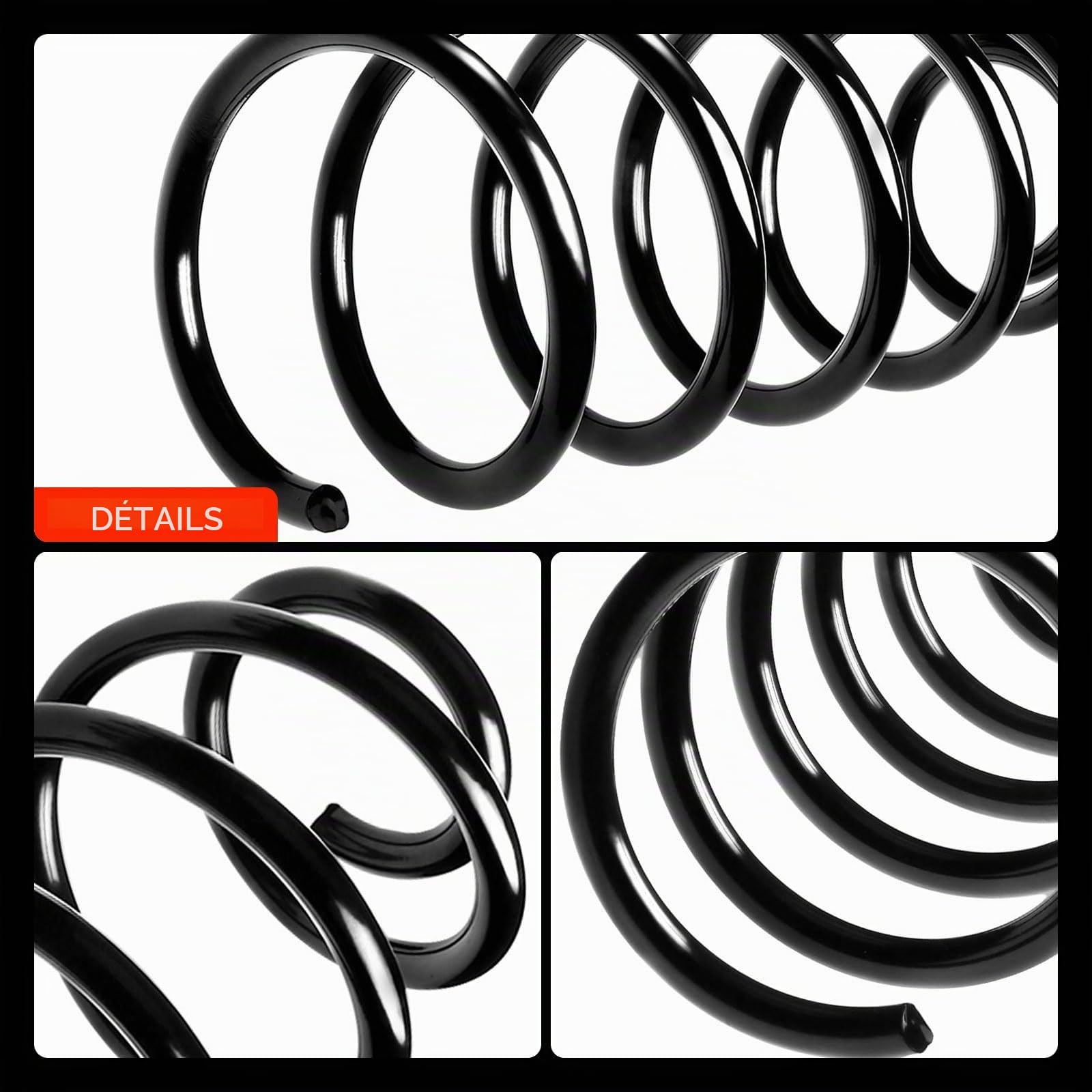 Frankberg 2 ressorts de suspension pour essieu avant 1J0411105AL | Compatible avec: Golf IV 1J1, Nouvelle Coccinelle Cabriolet 1Y7