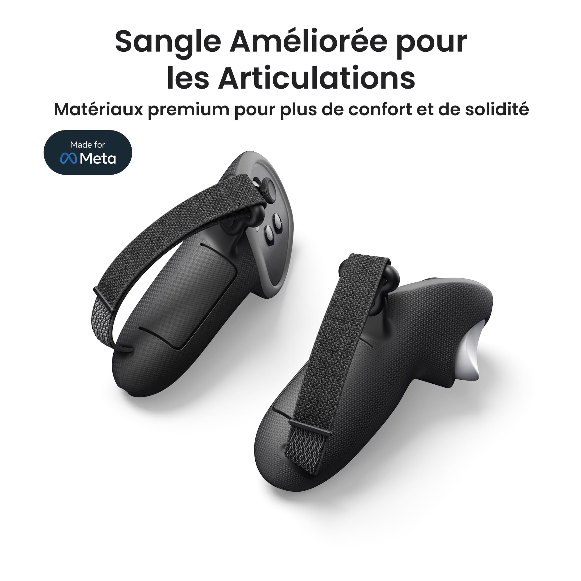 KIWI design G4 Pro Poignées de Manette Compatibles avec Meta Quest 3/3S, Accréditées par Meta