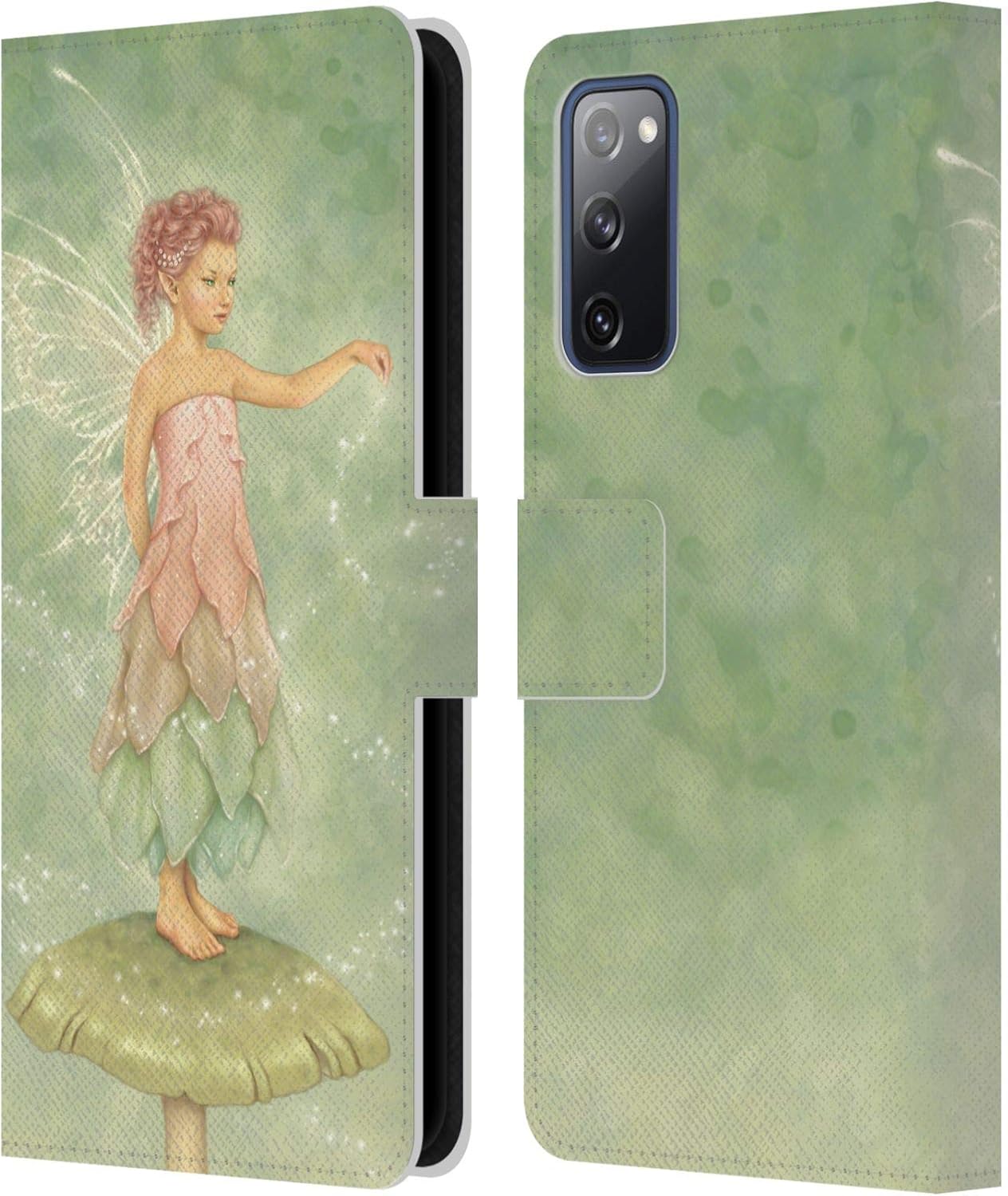 Head Case Designs Officially Licensed Rachel Anderson Dust Pixies Leather Wallet Case Compatible with Samsung Galaxy S20 FE / 5G