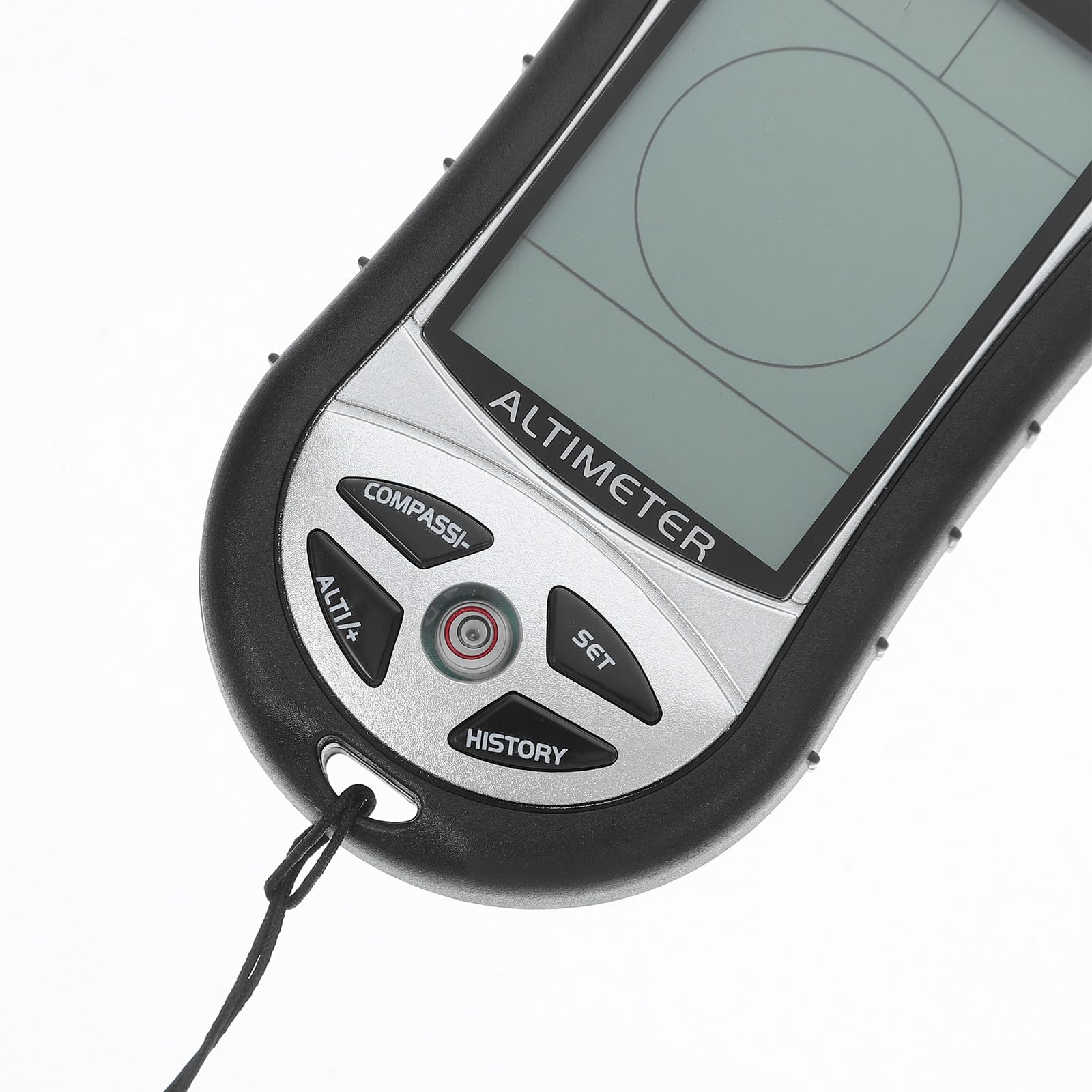 Tragbarer Digitaler Barometer Kompass Höhenmesser Schwarzes Outdoor Handgerät für Wandern Bergsteigen und Camping Präzises Elektronisches Messgerät aus Technischem Kunststoff