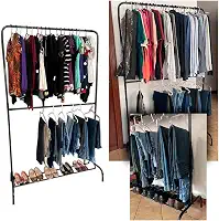Arara de Roupa 2 Niveis unica com Sapateira Aço Reforçado !