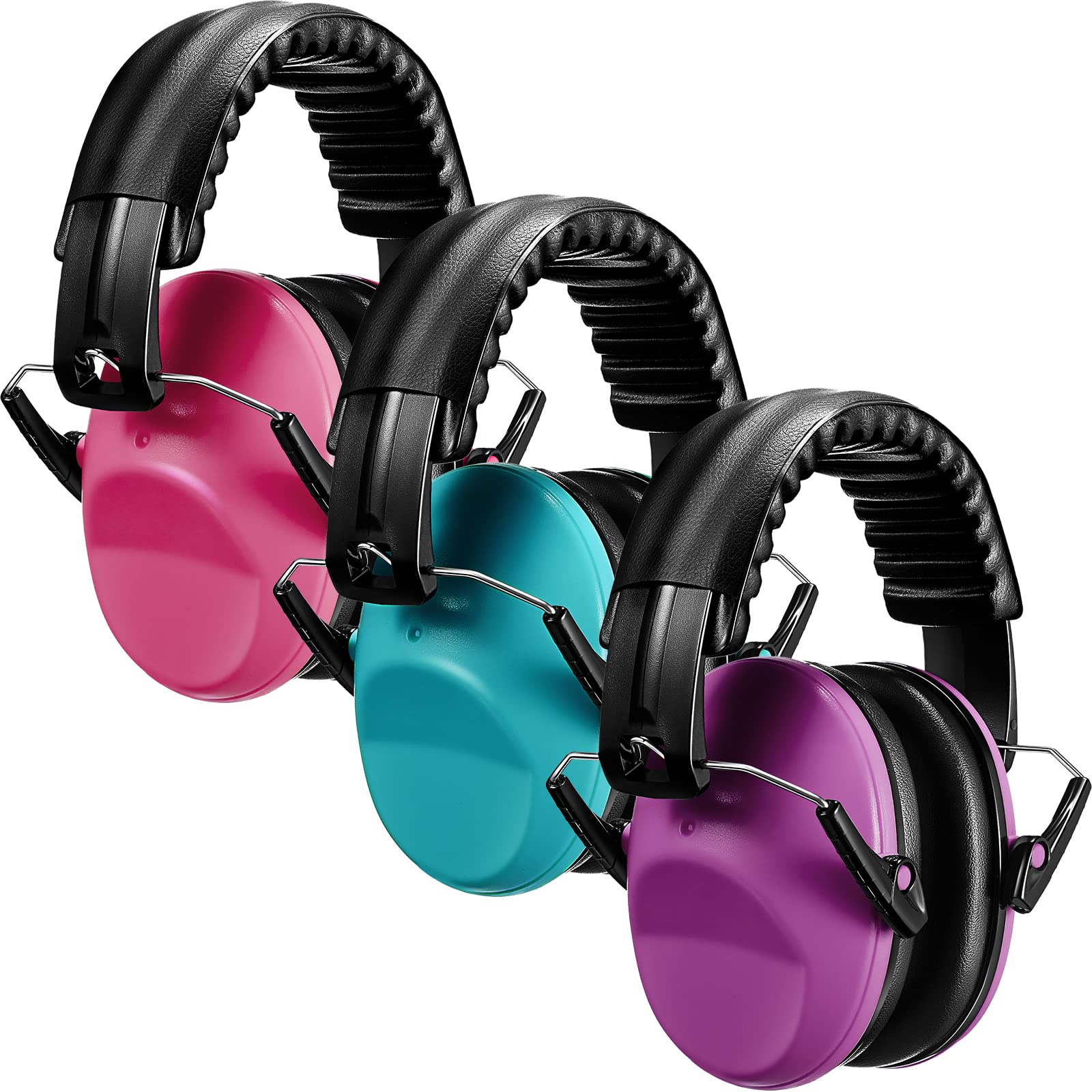 Konohan 3 Pack Noise Reduction Headphones for Kids Ear Protection Earmuffs Headphones for Autism Toddler Kids Ear Muffs 27db