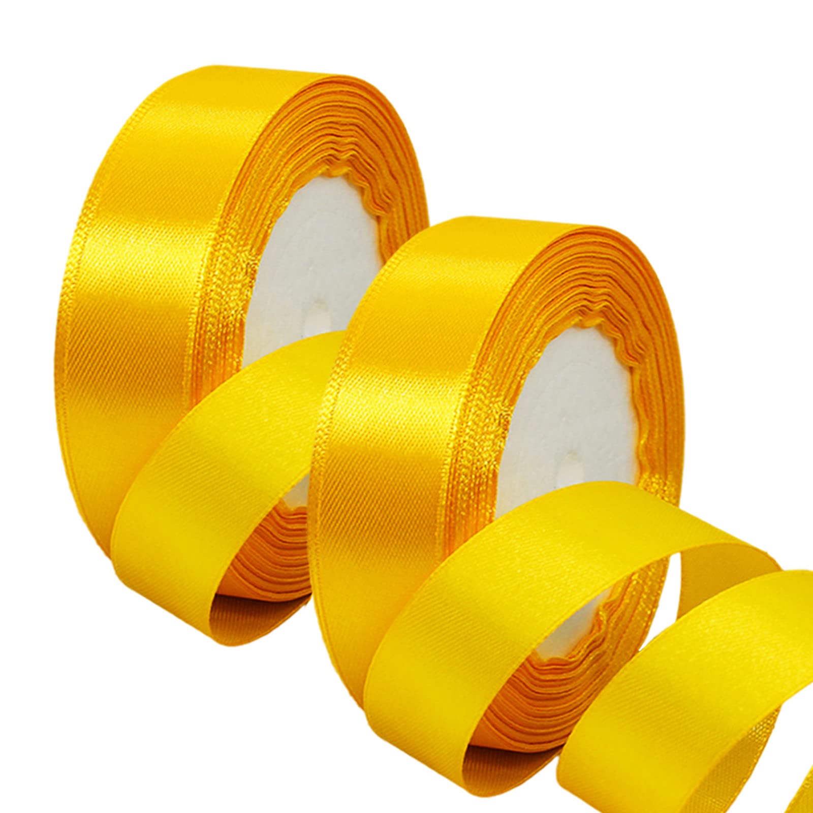 50mm Wide White Ribbon Thick Wedding Car Ribbon 22m, 2 inch Thick White Satin Ribbon for Gift Wrapping Wedding Car Christmas Birthday Cake Hair Bow Florist Bouquet Crafts Decorations — view 20