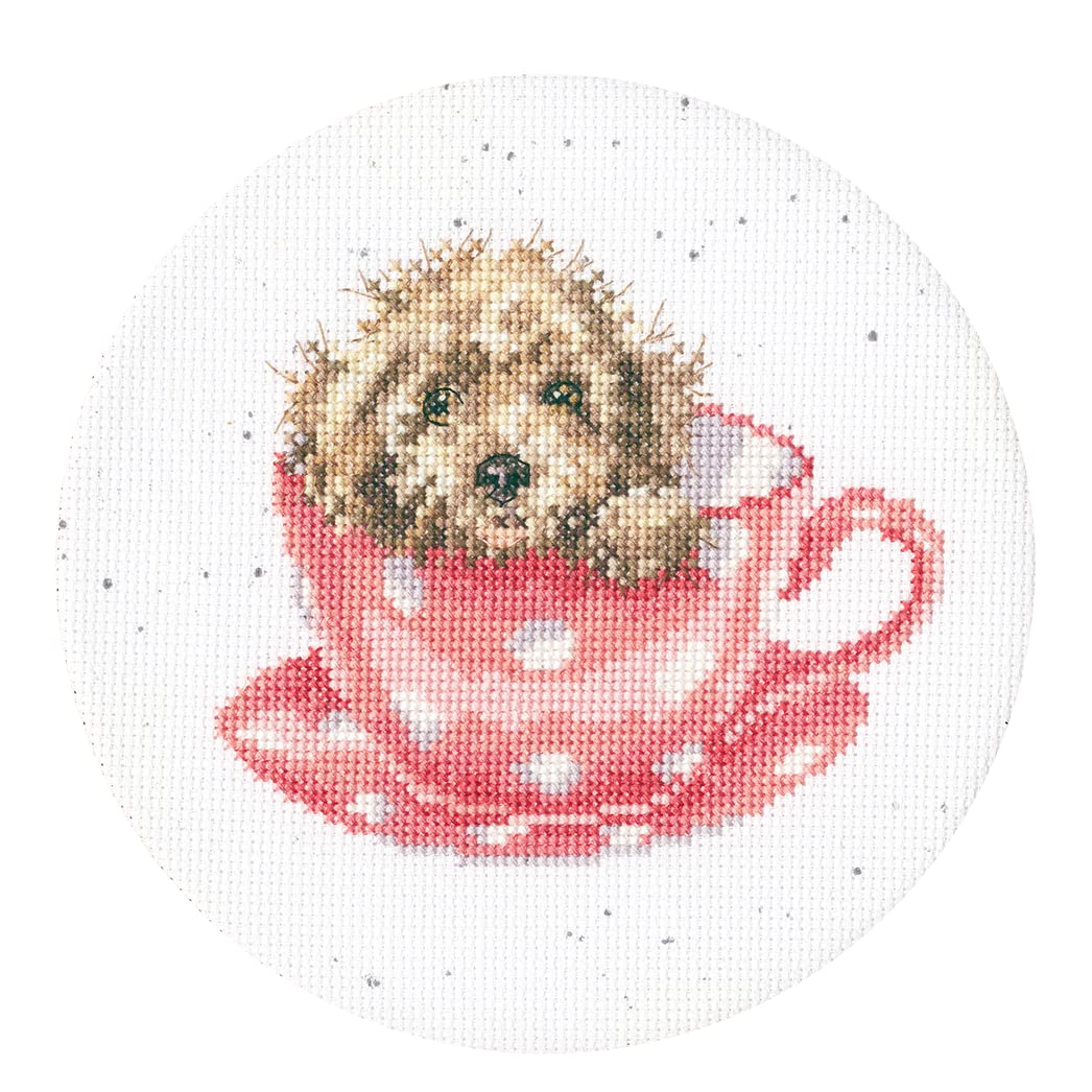 Bothy Threads Cross Stitch Kit - Teacup Pup (Hoop not Included)
