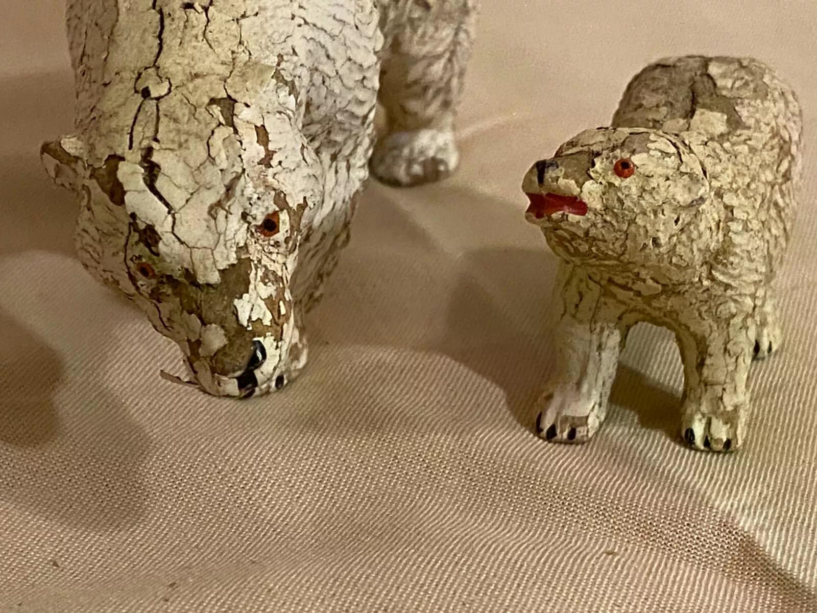 Amazon.co.jp: アンティークエラストリン動物園ポーラーベアとカブ