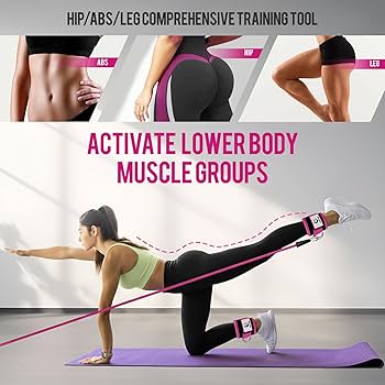 Slim Panda Ankle Strap For Cable Machine,Ankle Cuff For Kickbacks, Booty Hip Abductors,Glute Workouts, Leg Extensions, Curls For Men And Women, Adjustable With Double D-Rings - Color Black - Nombre De Estilo