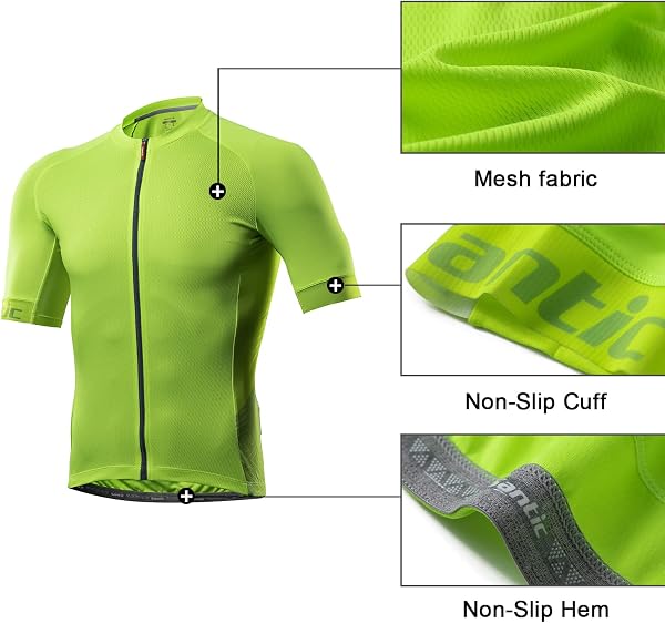 Santic Maillot Ciclista Hombre Top Ciclismo Bicicleta Bici Transpirable Secado Rápido Reflectante Jersey Ciclista Yorkson - 4