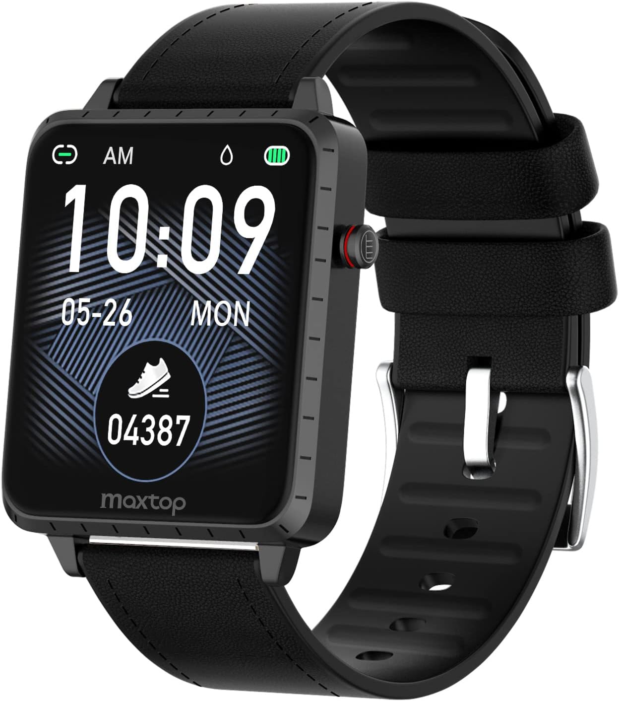 MAXTOP Smartwatch Fitness Armbanduhr 1.54 Zoll Touchscreen Fitness