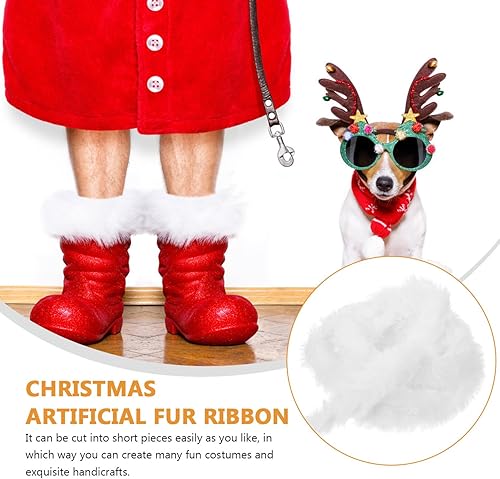 Miniatura 8 de MAGICLULU 1 cinta ancha de piel sintética de Navidad para decoración de fiestas, guirnalda navideña