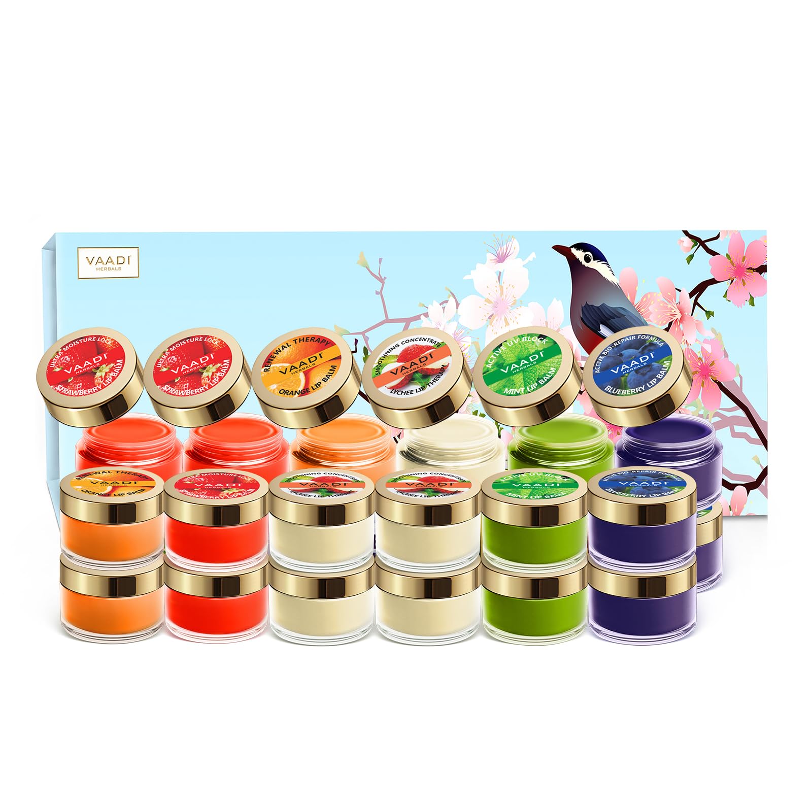Vaadi Herbals 24 Premium Lip Balm Assorted Gift Box-image-42