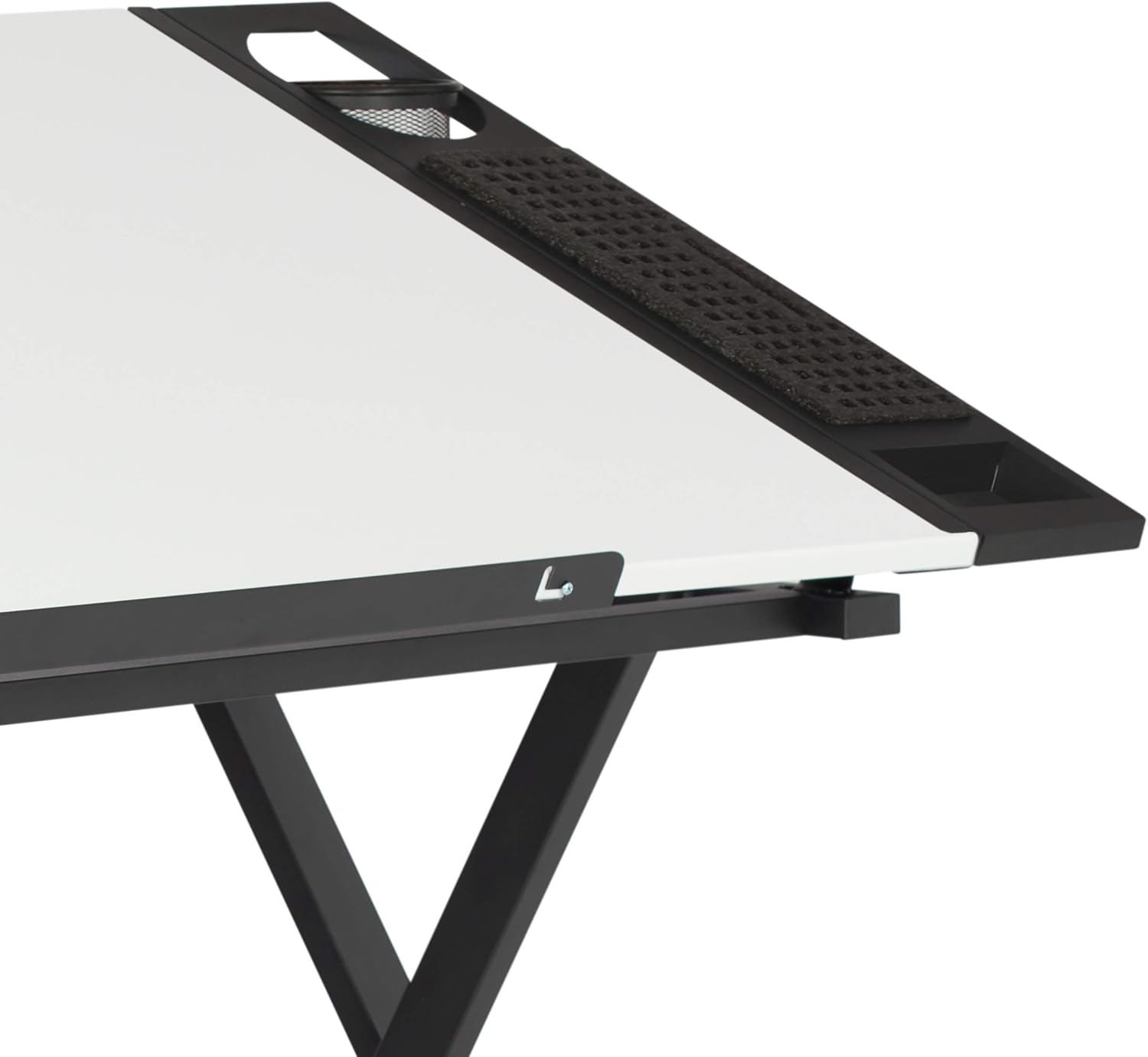 SD STUDIO DESIGNS Modern Premier Metal Tray for Art/Craft Table, 24 Inch, Black