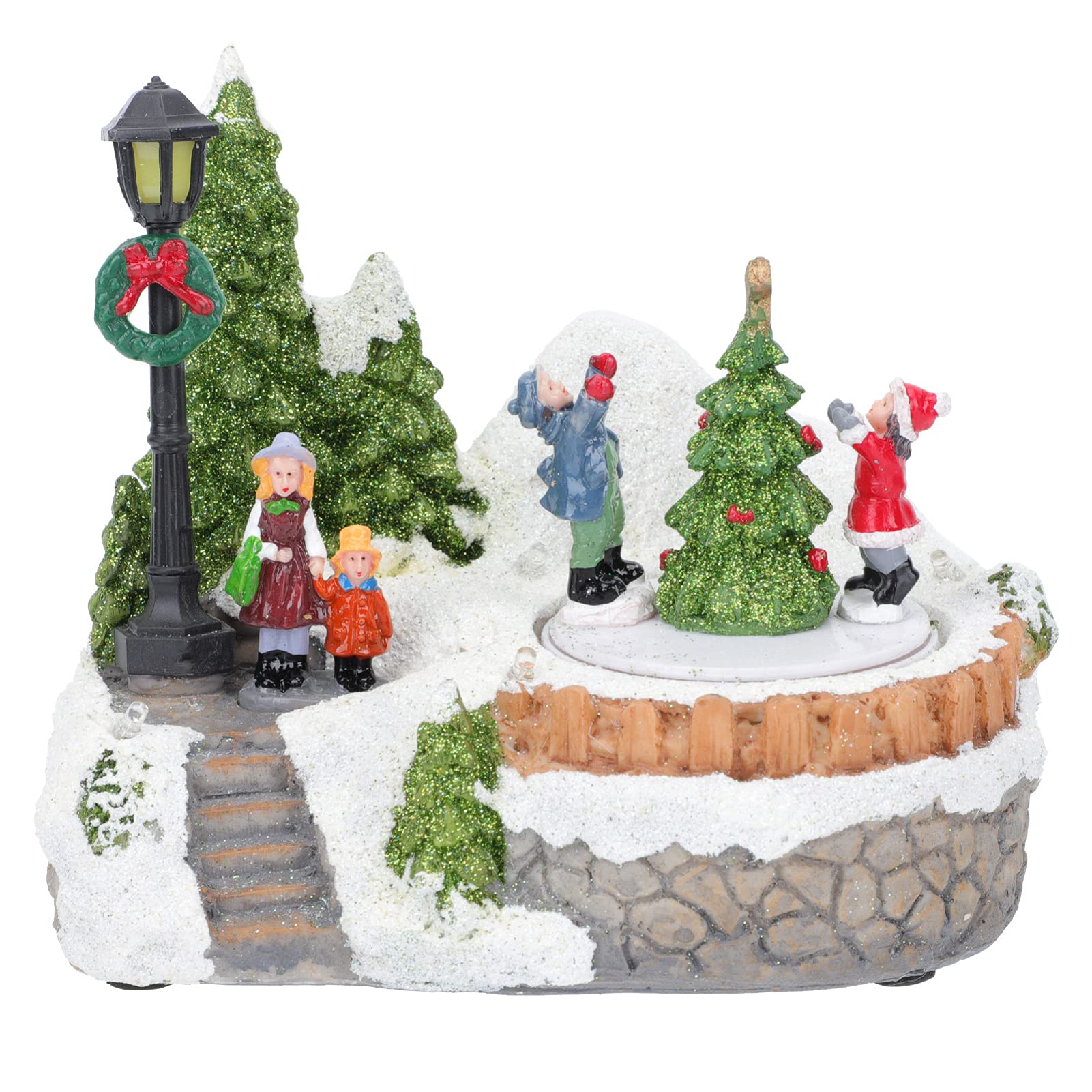 PRETYZOOM 1pc Creative Led Christmas House Decor Music Ornament for Holiday Parties for Desktop Room Decoration for Family Friends Adorable Design