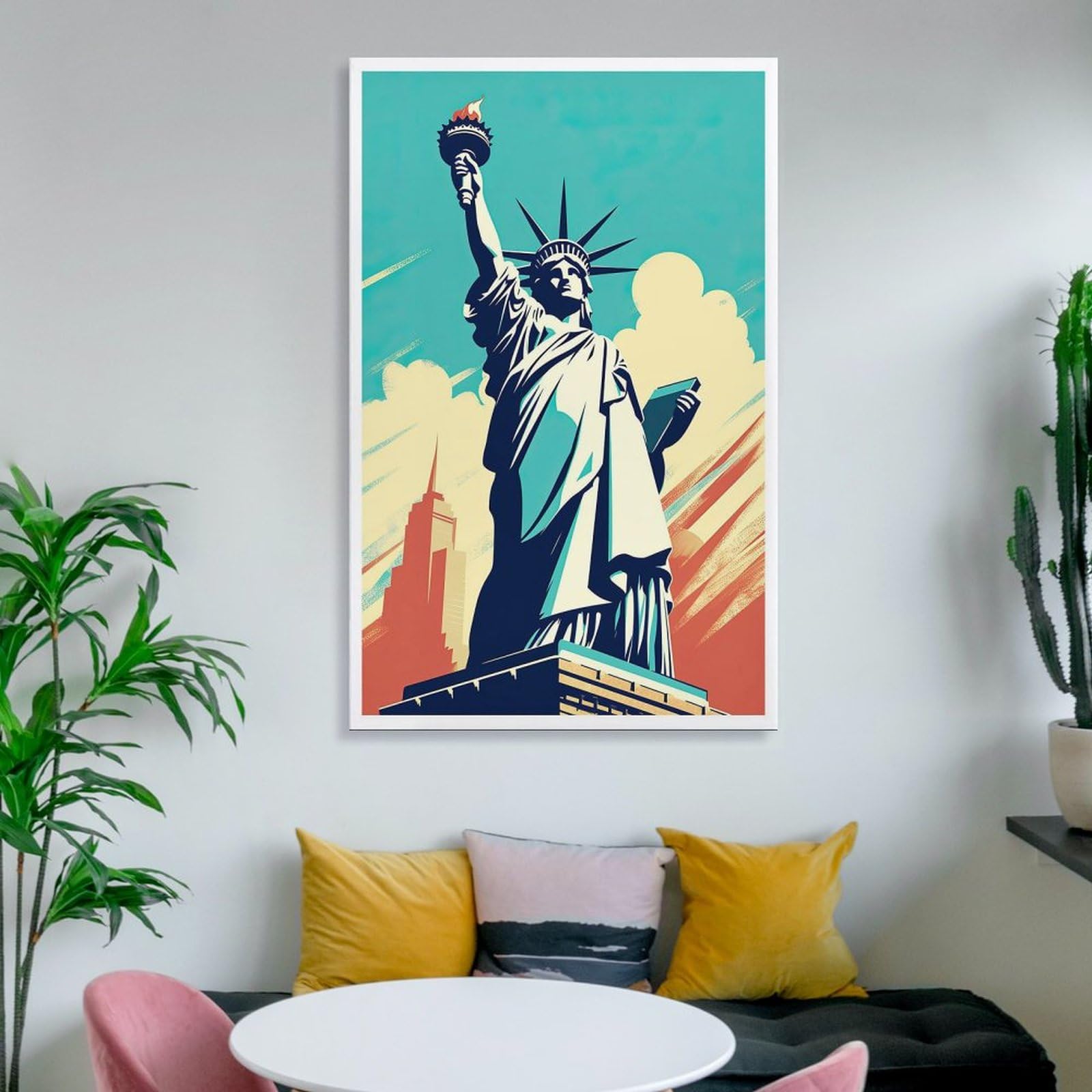 Statue Of Liberty Poster, Lady Liberty Art, New York City Poster