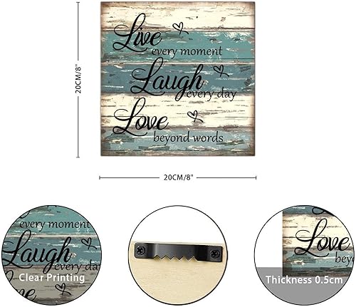 Miniatura 9 de SILYHEART Until God Opens The Next Door Praise Him in The Hallway - Letrero de madera enmarcado con paneles de madera rústica para oración familiar,