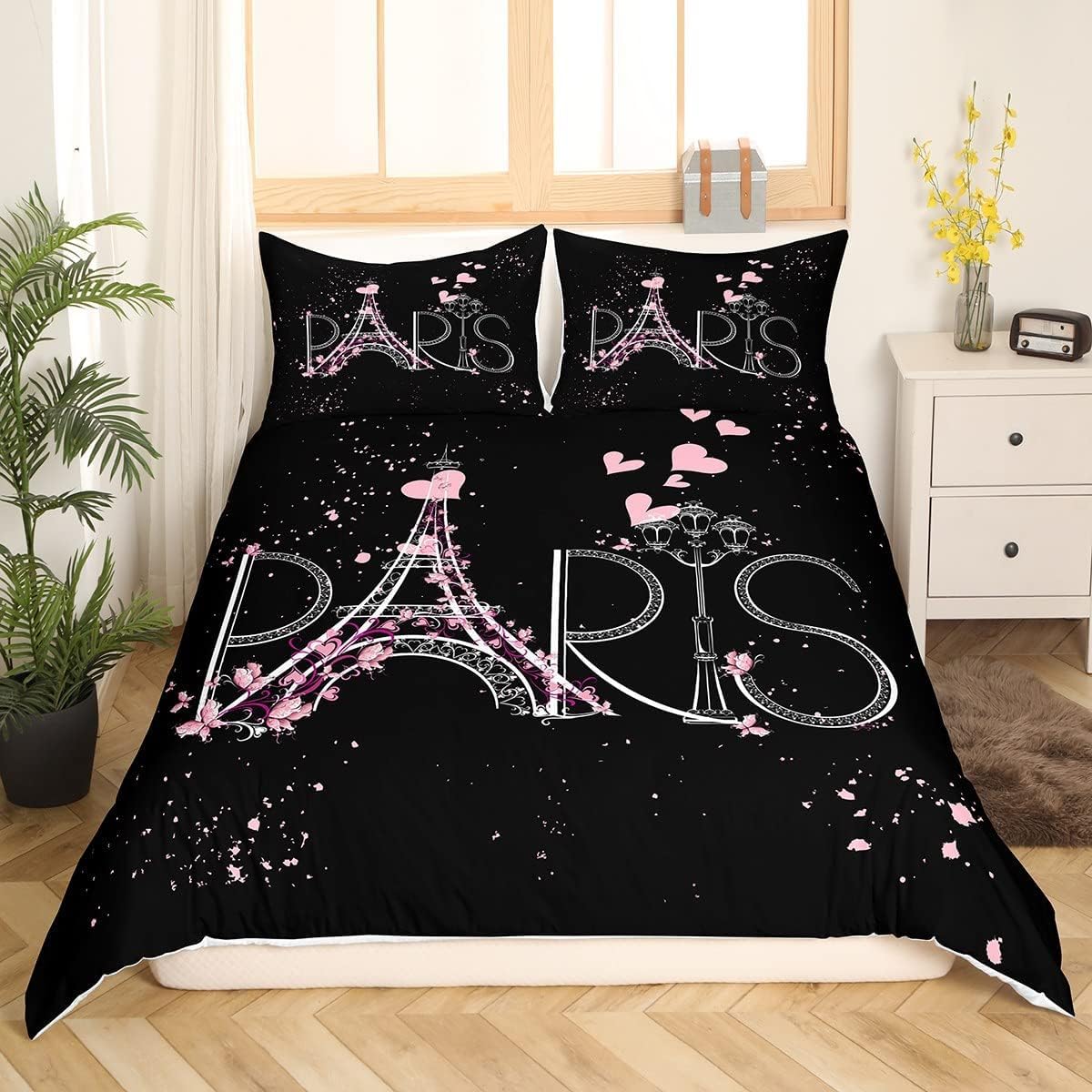 Housse de couette 220x240 Paris : le cadeau idéal pour parure de lit 2 personnes