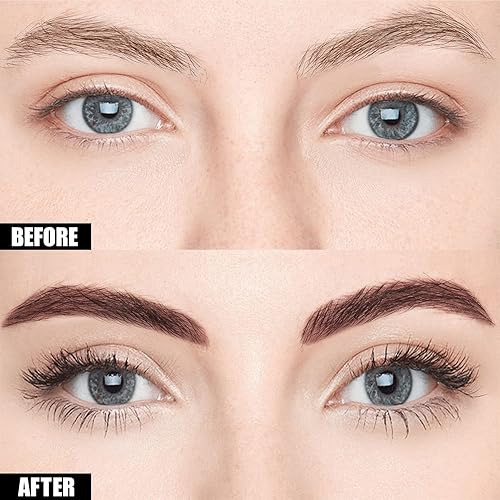 Miniatura 9 de Cilrofelr Tinte de gel para cejas semipermanente, dura hasta 3 días, impermeable, a prueba de transferencia, para cejas de aspecto más completo y