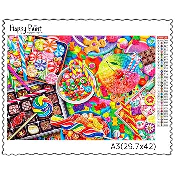 【ABビーズ＋FDビーズ入り】ダイヤモンドアート A3 カラフル／7ABFD ABビーズ＋FDビーズ入り】ダイヤモンドアート A3 カラフル