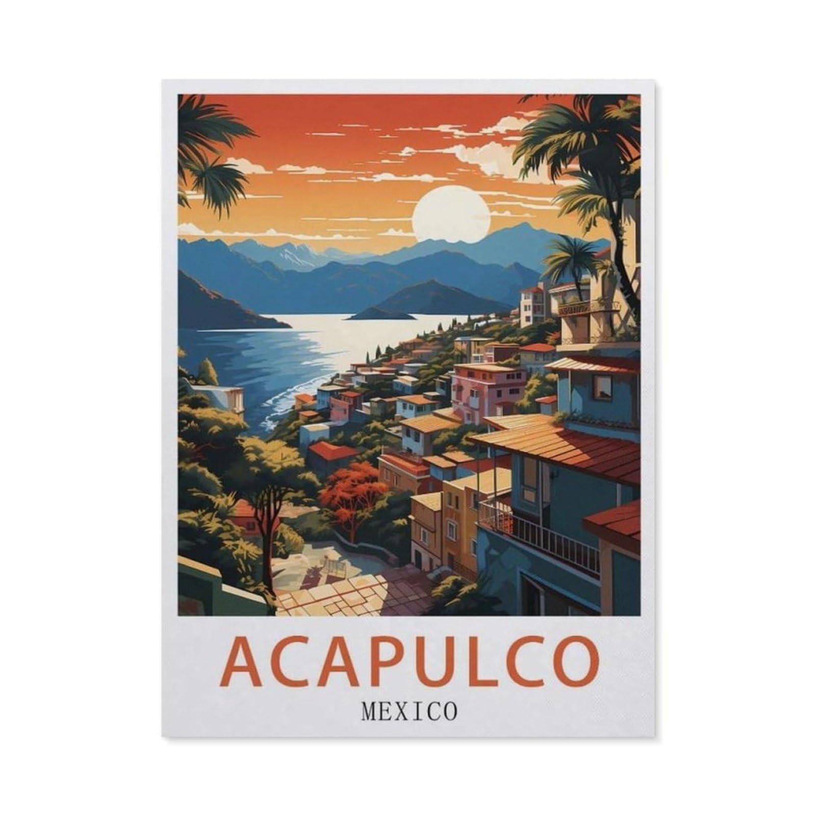 Plaque en métal rétro style mexicain 30x40cm durable pour club et maison EU77