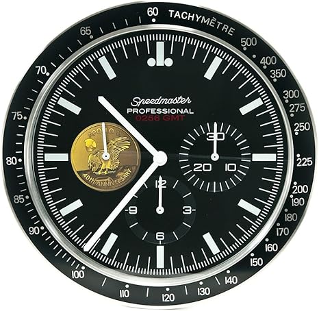 Amazon Co Jp 高級時計タイプ掛け時計 スピードマスタータイプ ホーム キッチン