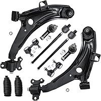 Vista 1162 de Detroit Axle - Kit de suspensión frontal de 10 piezas para Dodge Avenger 2008-2014, Chrysler Sebring 2007-2010, 2 brazos de control inferiores, 2