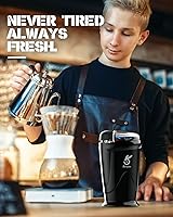 Vista 7 de Molinillos eléctricos de cuchillas de café, 2 onzas, molinillo de granos de caféespecias y nueces, eléctrico con cuchilla de acero inoxidable