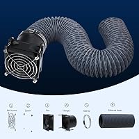 YOOPAI 3D Nyomtató Szűrő Ventilátor Készlet Füst és Szag Elszíváshoz, Csendes Kipufogó Rendszer Fekete 5