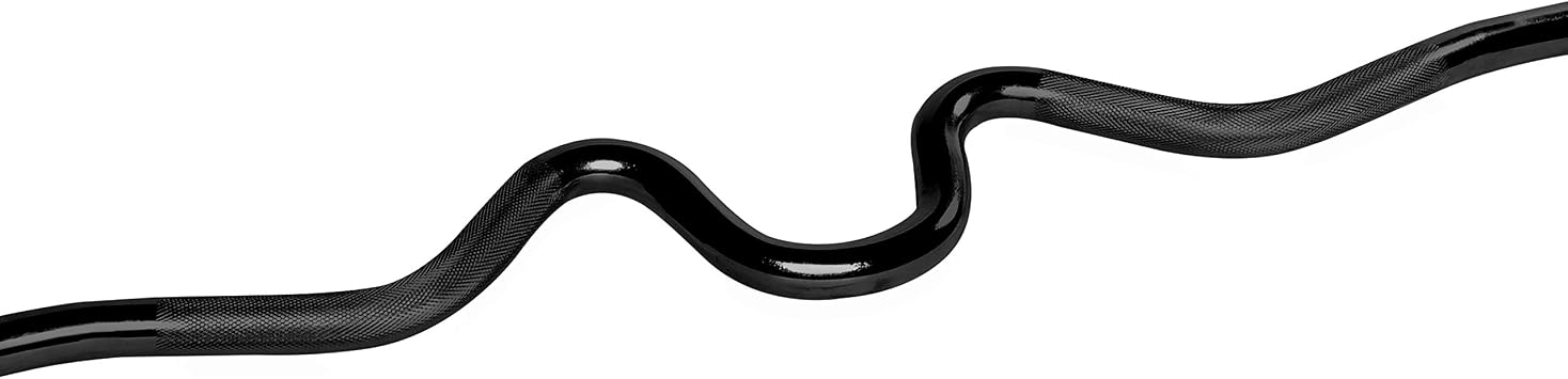 CAP Barbell 48 Regular Threaded Solid Super Curl Bar, Black
