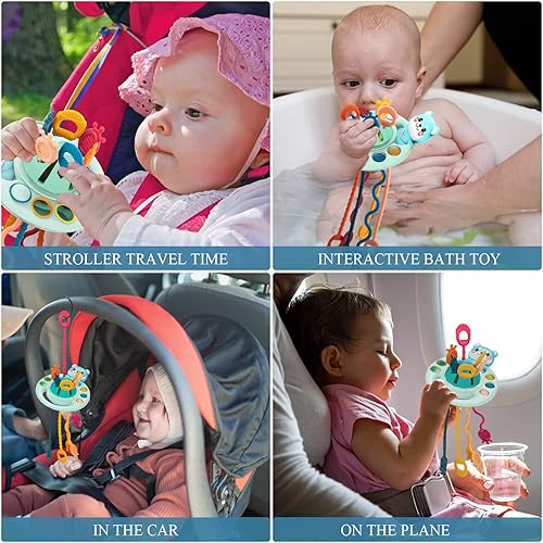 Miniatura 6 de Juguete Montessori para perros de 18 meses a partir de 18 meses juguete de actividad de silicona de grado alimenticio juguetes sensoriales para