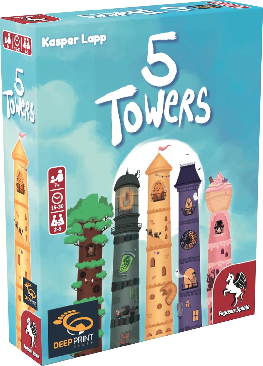 Pegasus Spiele 5 Towers Card Game