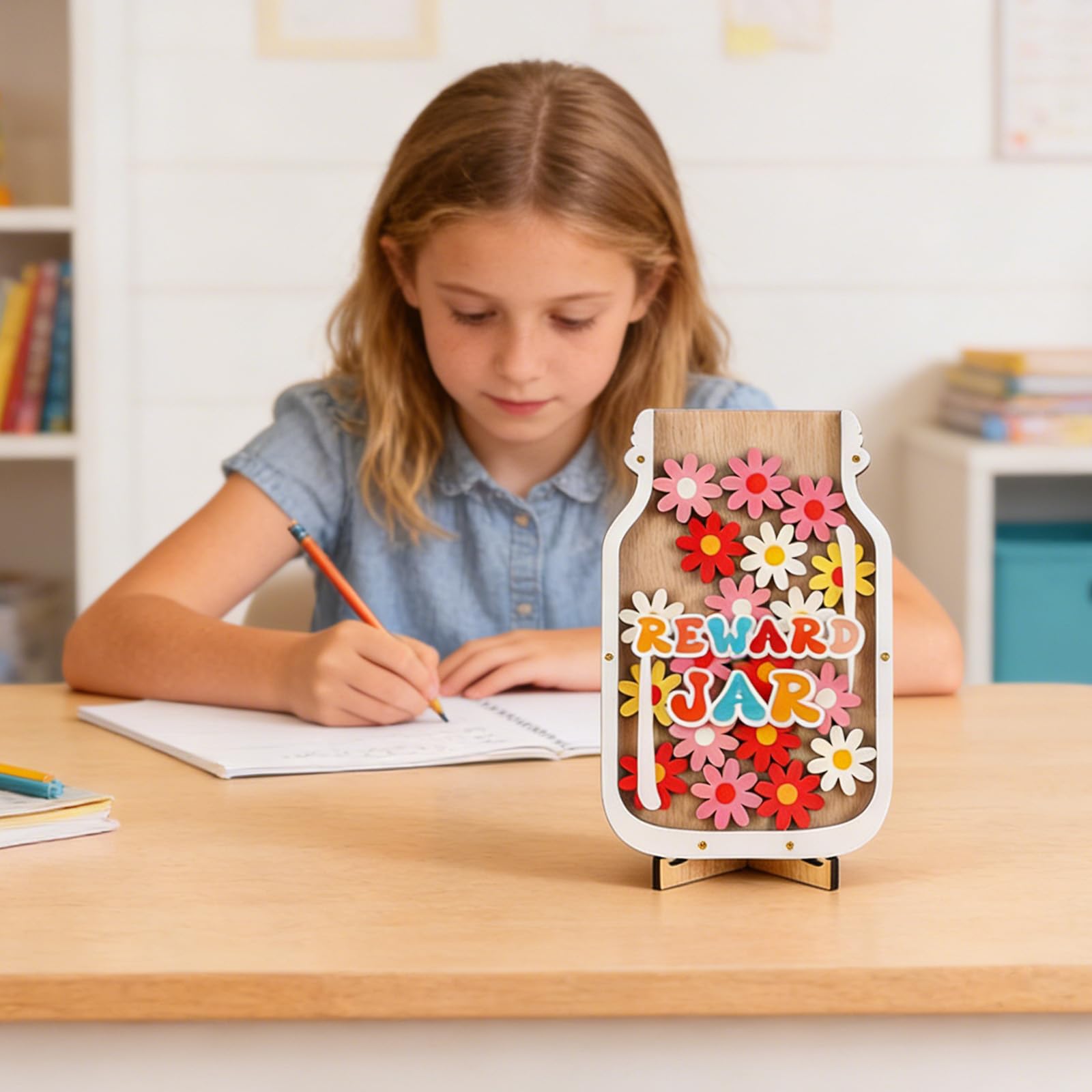 Reward Jars For Children RARITYLL Wooden Reward Jar for Kids - Image 4