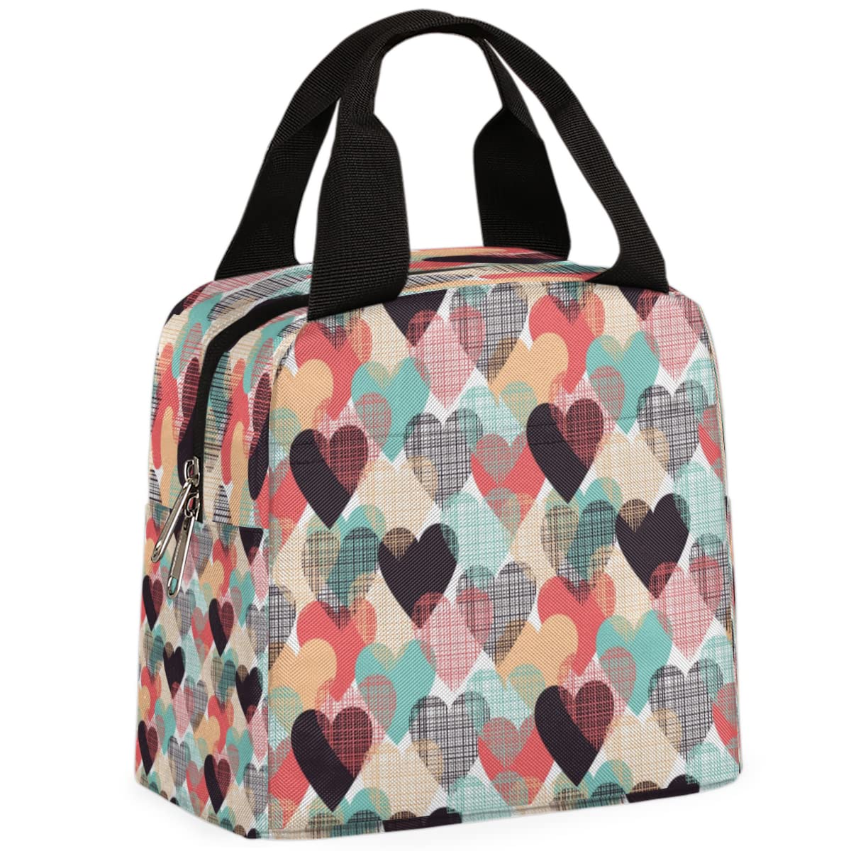 love heart lunch bag