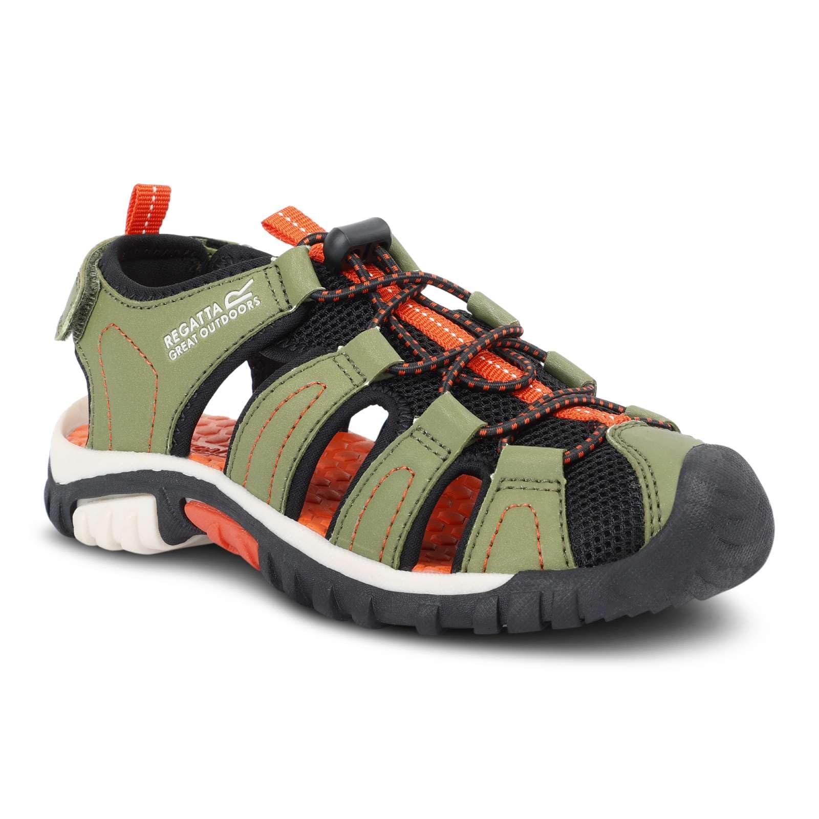 Regatta (2 Uk, Nephrite Green Tango) Kids Westshore Closed Toe Adjustable Walking Hiking Sandals